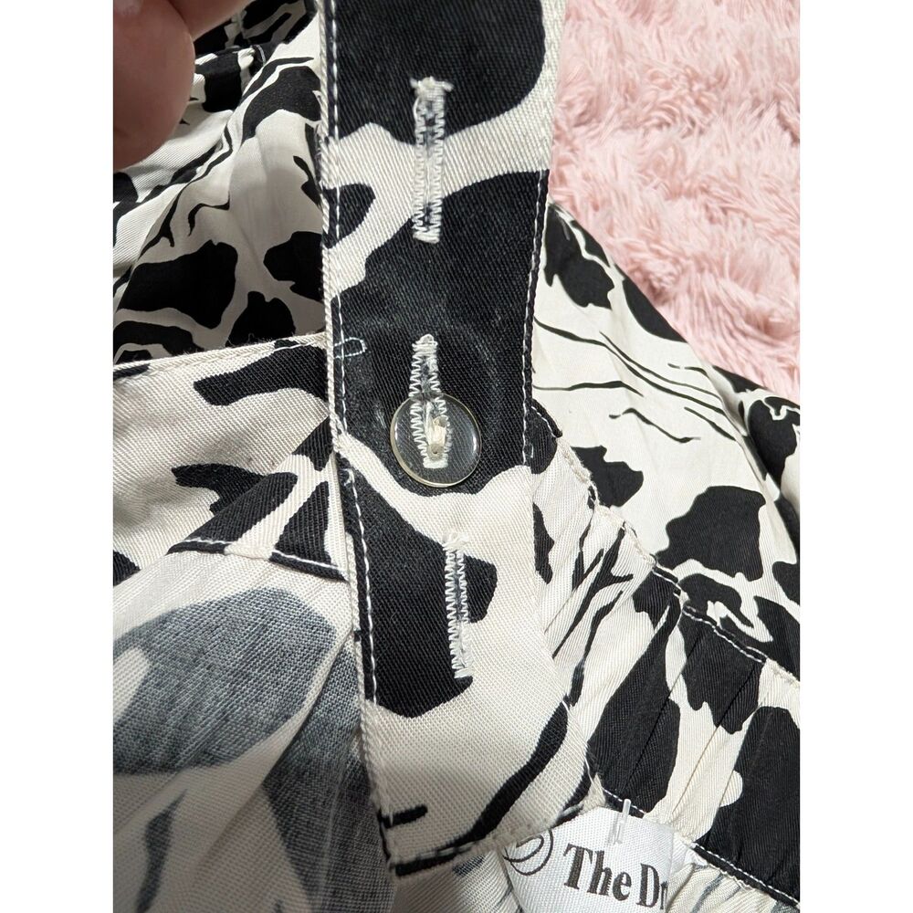 The Drop Britt Tiered Maxi Dress Black White Floral Cottagecore Boho Chic Size M - Picture 7 of 8
